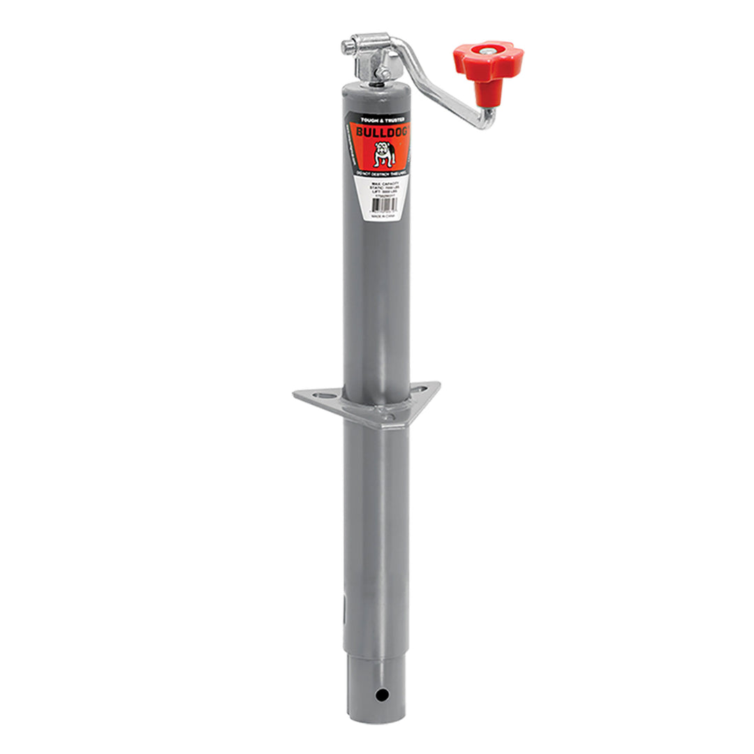 Bulldog 1750290317 5,000 Pound A-Frame Topwind Trailer Jack Tube w/15" of Travel - VMInnovations