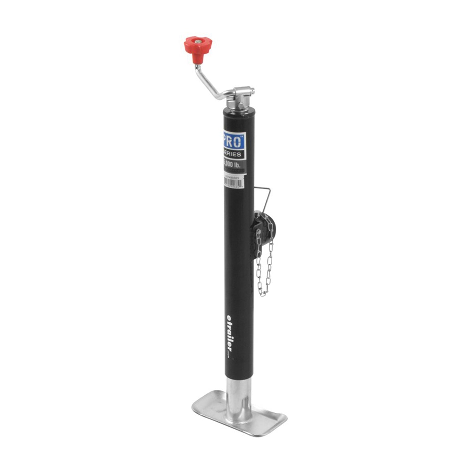 Pro Series Weld On 5000 Pound Capacity Topwind Swivel Trailer Jack w/ Footplate - VMInnovations