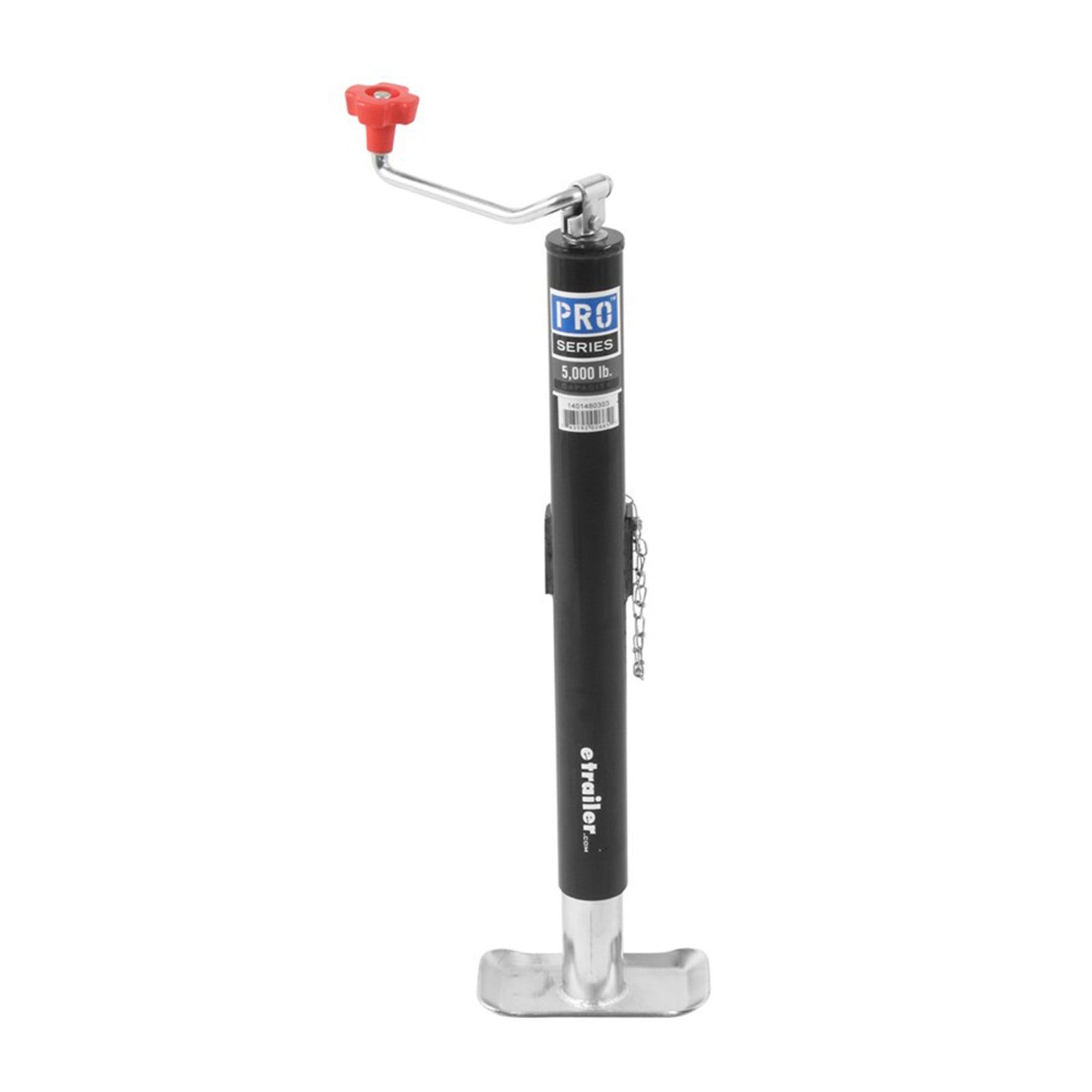 Pro Series Weld On 5000 Pound Capacity Topwind Swivel Trailer Jack w/ Footplate - VMInnovations