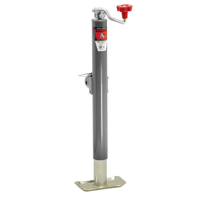 Bulldog 5000 Lb 178151 Topwind Weld On Square Tube Trailer Tow Jack w/ Footplate
