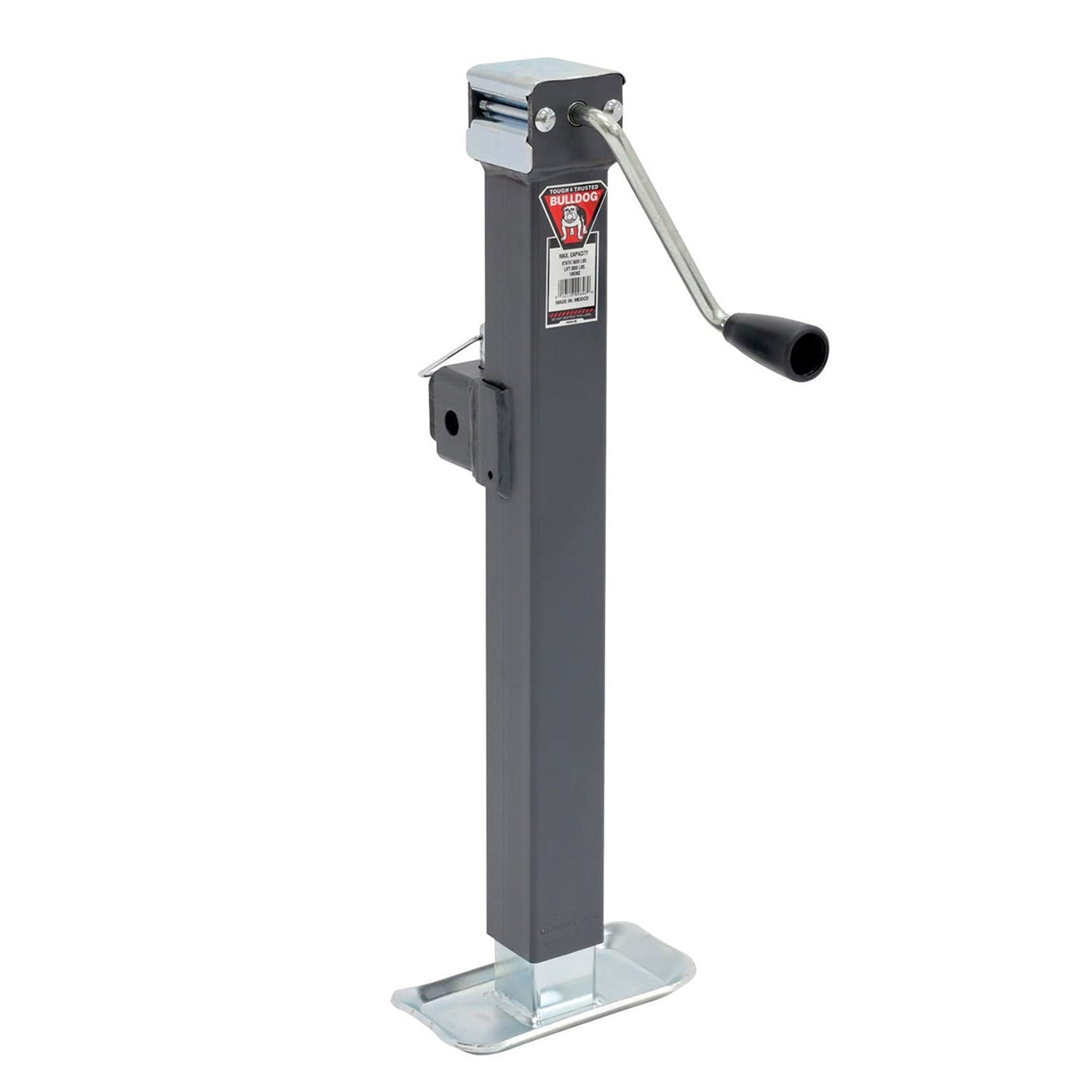 Bulldog 5000 Lb 195362 15 Inch Lift Sidewind Swivel Square Tube Trailer Jack - VMInnovations