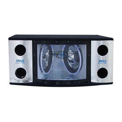 2) Dual 12" 1200W Car Audio Subwoofers/Subs Box NEON