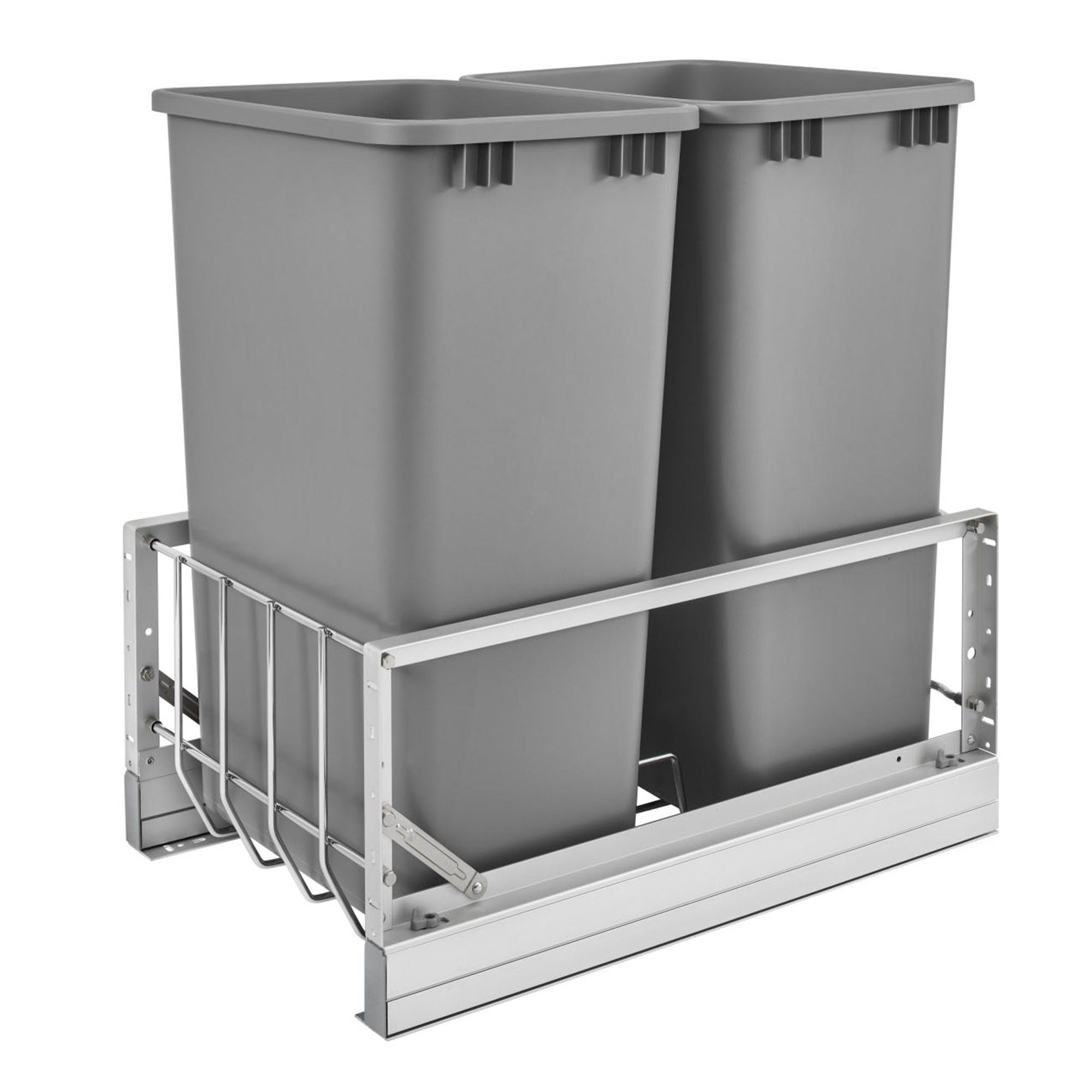 Rev-A-Shelf Double 50-Quart Pull-Out Soft-Close Waste Containers (Used)