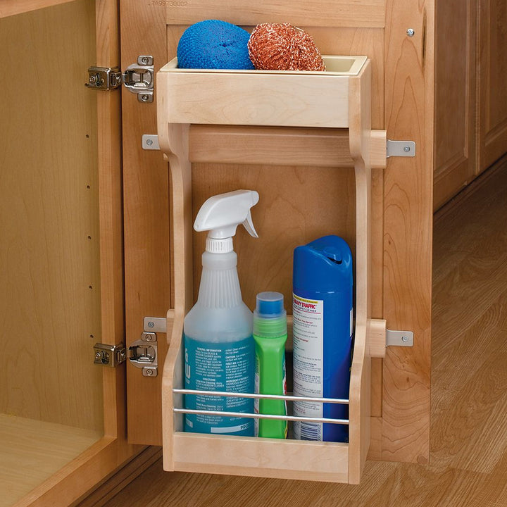 Rev-A-Shelf Door Mount Sink Base Cabinet Storage Organizer, Wood, 4SBSU-18