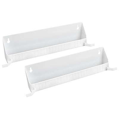 Rev-A-Shelf 14" Tip-Out Accessory Tray, Tab Stops, White, 2-Pack, 6562-14-11-52