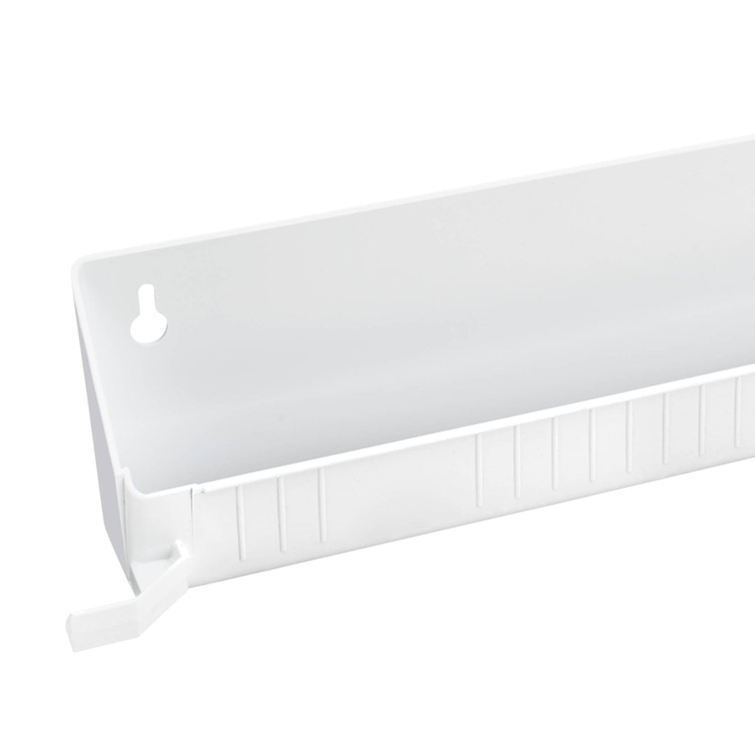 Rev-A-Shelf 14" Tip Out Accessory Tray, Tab Stops, White, 2 Pack, 6562-14-11-52