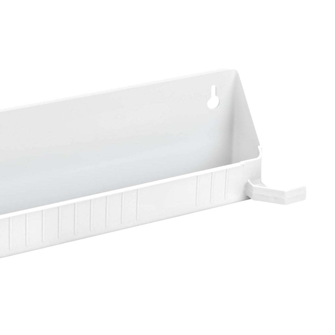 Rev-A-Shelf 14" Tip Out Accessory Tray, Tab Stops, White, 2 Pack, 6562-14-11-52