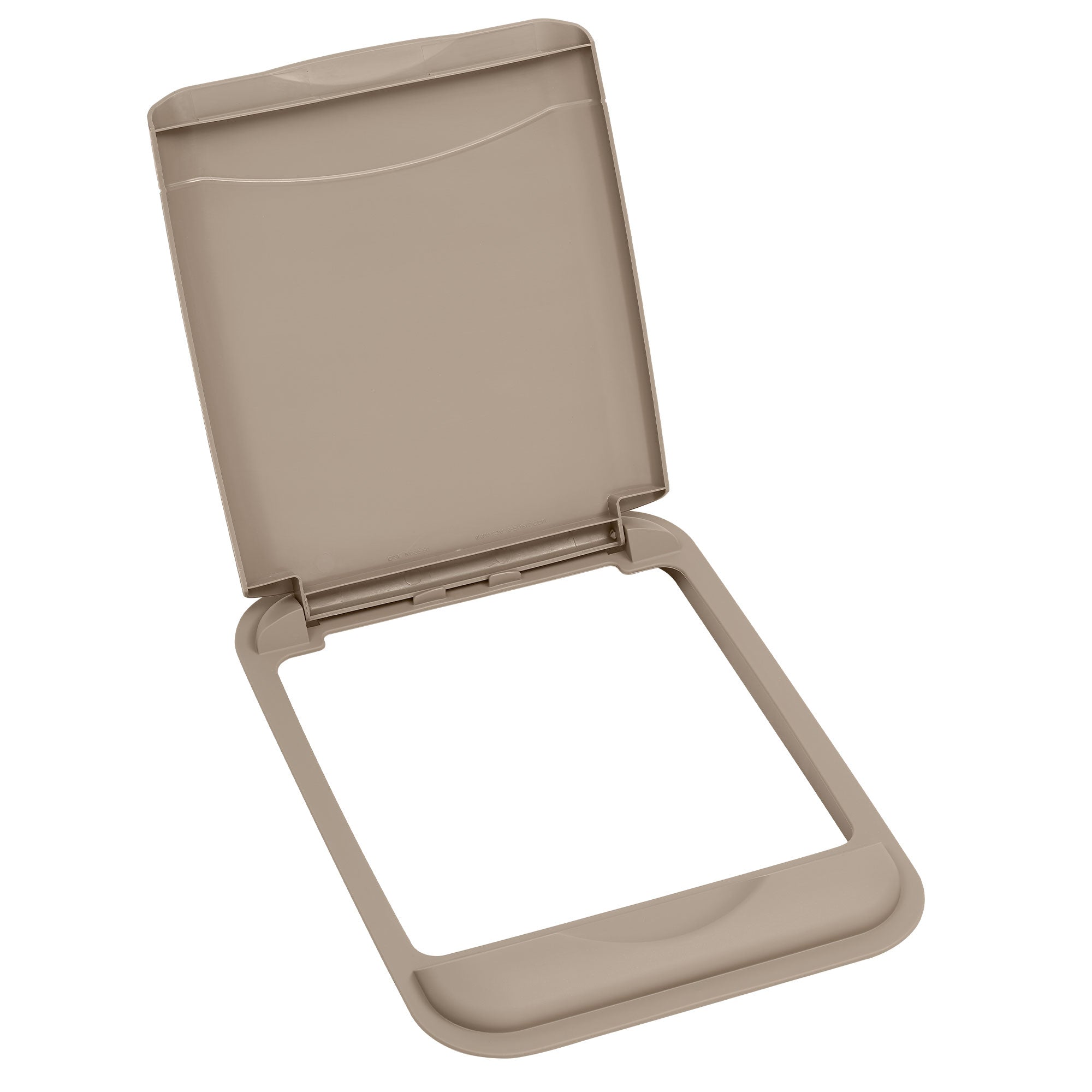 Rev-A-Shelf RV-35-LID-12-1 35 Quart Plastic Trash Can Replacement Lid, Champagne (Open Box)