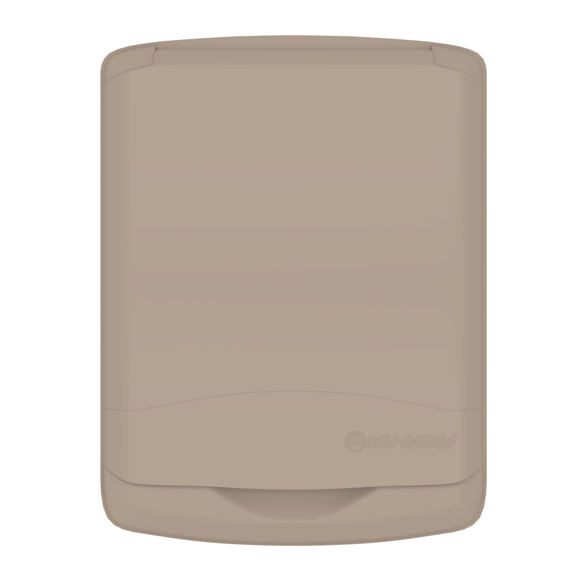 Rev-A-Shelf RV-35-LID-12-1 35 Quart Plastic Trash Can Replacement Lid, Champagne (Open Box)