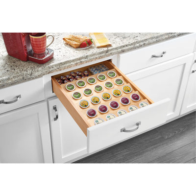 Rev-A-Shelf 16 Inch K-Cup Solid Wood Custom Kitchen Drawer Insert (Used)