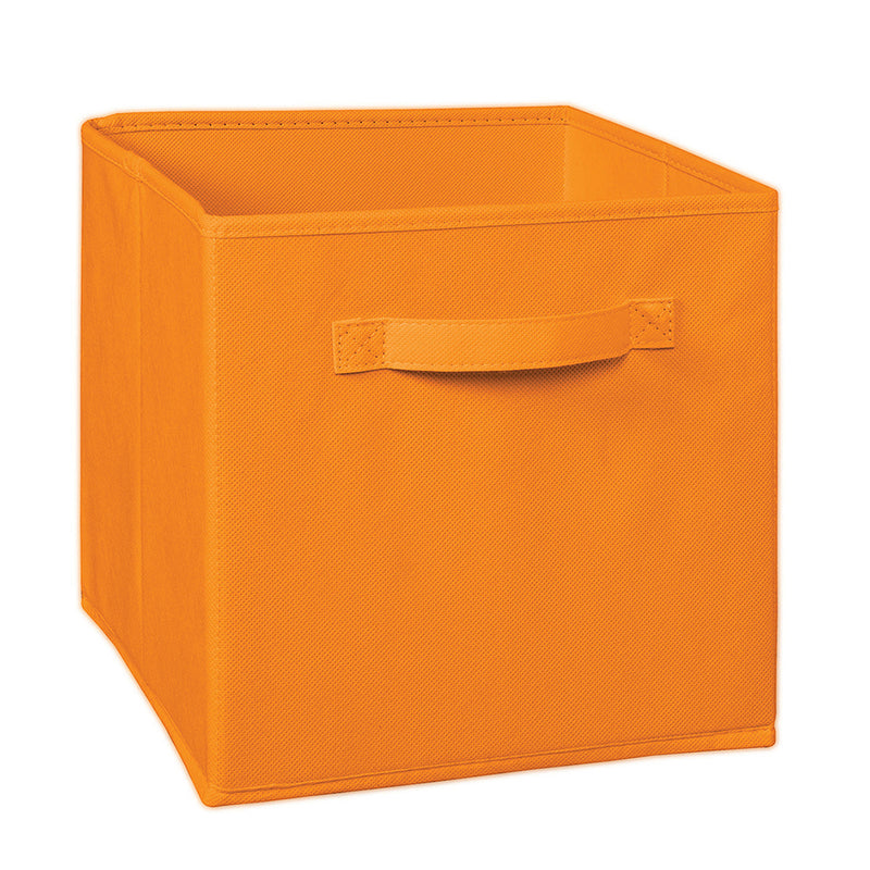 ClosetMaid Cubeicals Fabric Organizer Drawer Cube with Handle, Pumpkin (6 Pack)