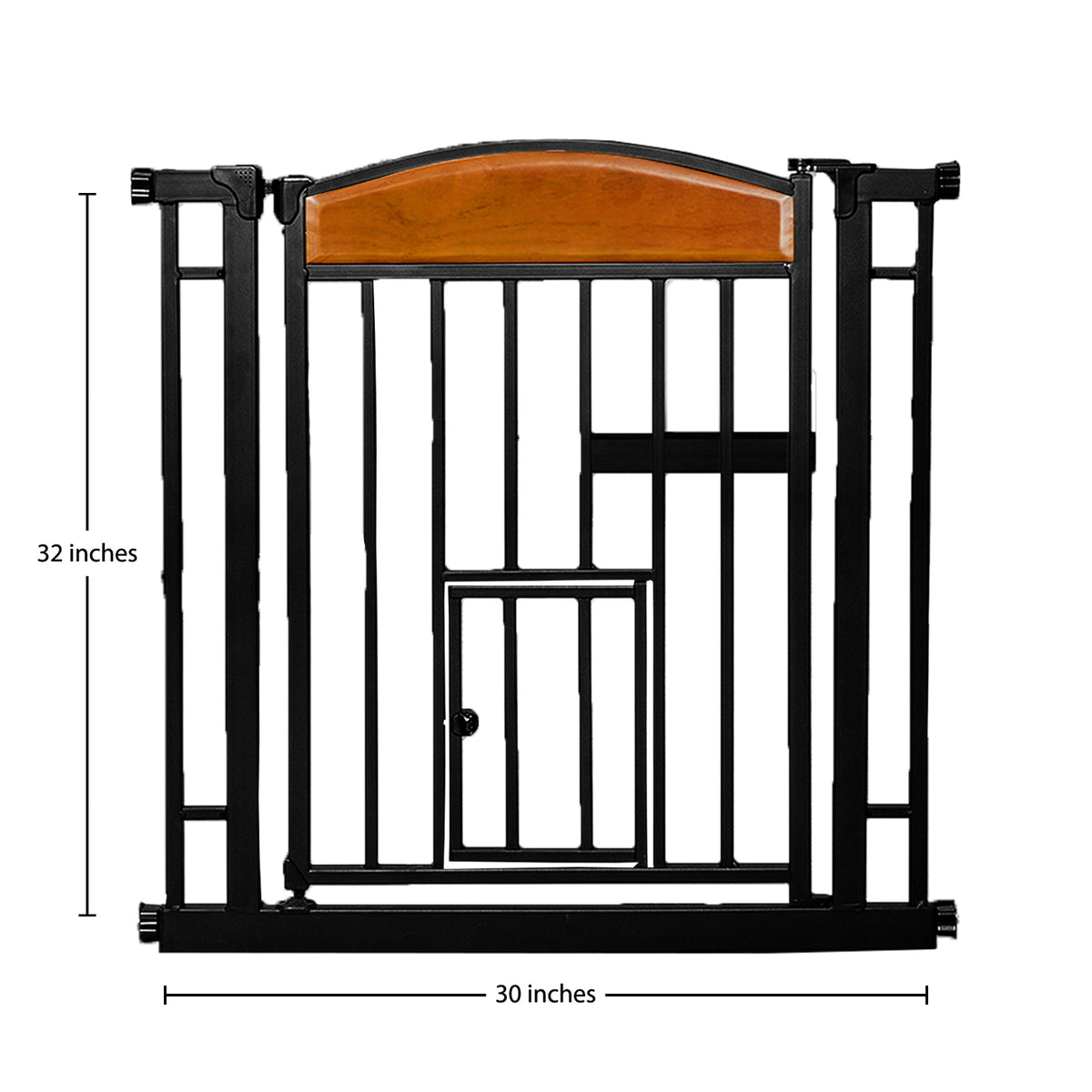 Carlson Pet Design Paw Auto Close Walk Through Indoor Pet Gate, Steel (Used)