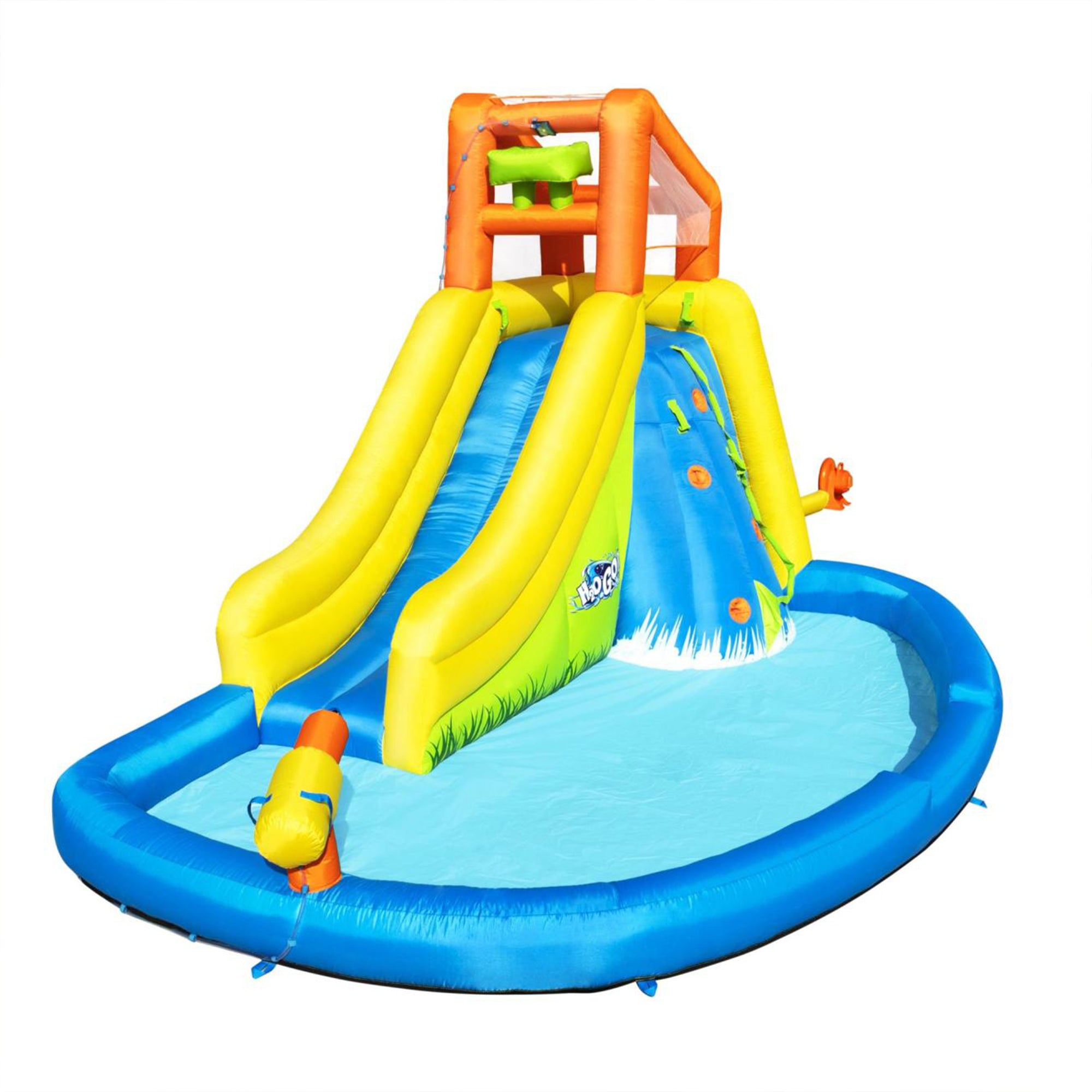 H2OGO! Mount Splashmore Inflatable Outdoor Water Splash Park with Slide (Used) - VMInnovations