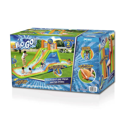 H2OGO! Kids Inflatable Outdoor Mega Water Slide Park Bounce House (Open Box)