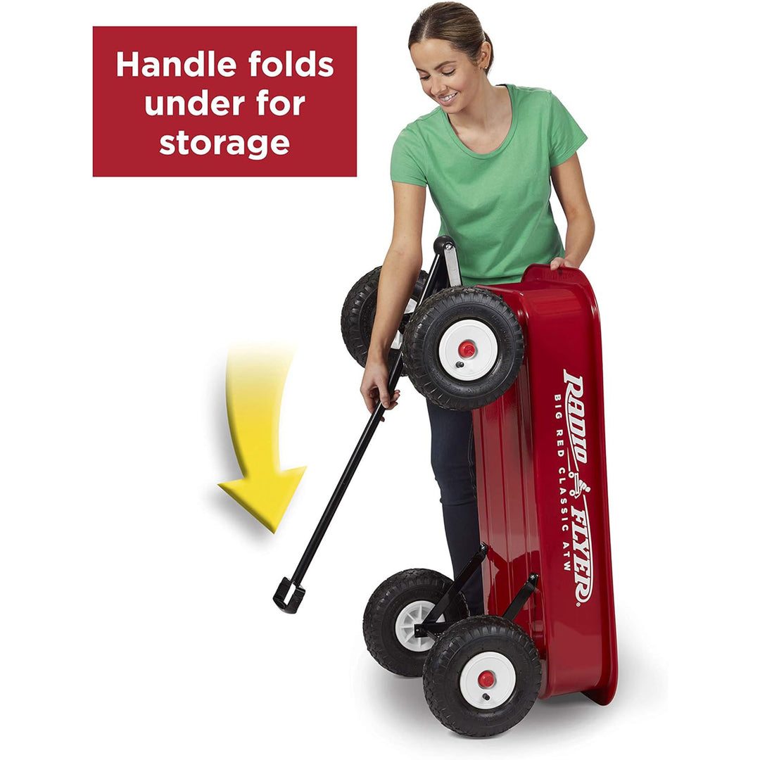 Radio Flyer Steel Wagon, Walking & Riding Cart Ages 1-5, Big Red (For Parts)