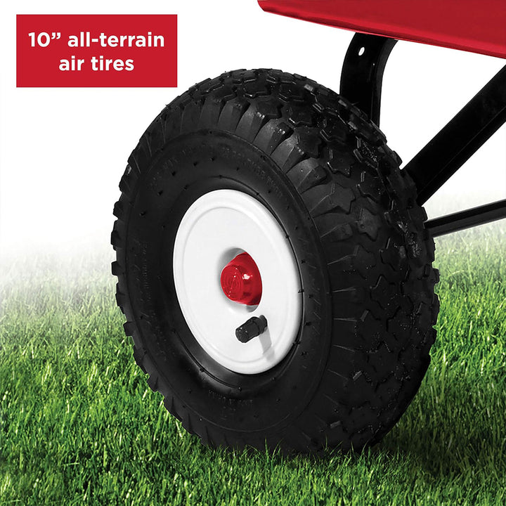 Radio Flyer Steel Wagon, Walking & Riding Cart Ages 1-5, Big Red (For Parts) - VMInnovations