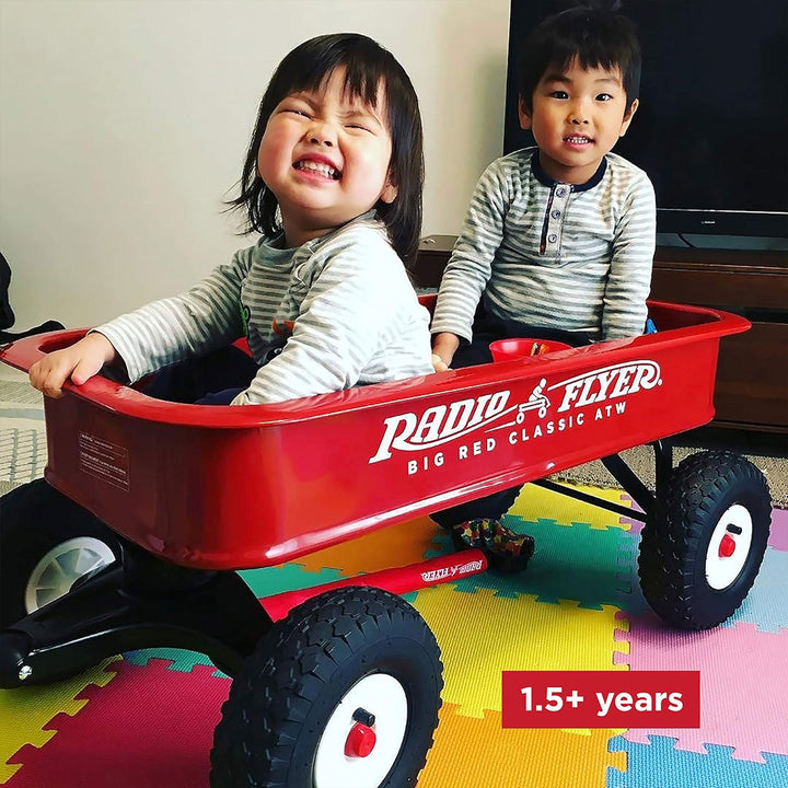 Radio Flyer Steel Wagon, Walking & Riding Cart Ages 1-5, Big Red (For Parts)