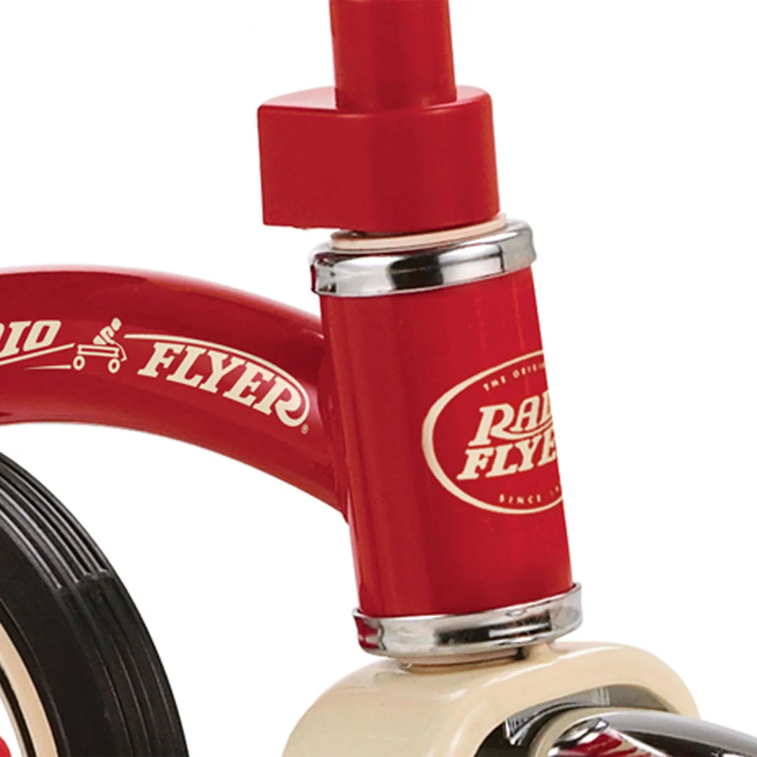 Radio Flyer Classic Steel Framed Tricycle w3 Position Push Handle, Red(Open Box) - VMInnovations