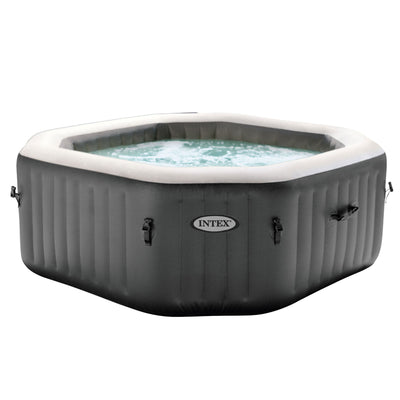 Intex PureSpa 4 Person Portable Octagonal Inflatable Hot Tub Spa (For Parts)