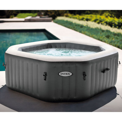 Intex PureSpa 4 Person Portable Octagonal Inflatable Hot Tub Spa (For Parts)