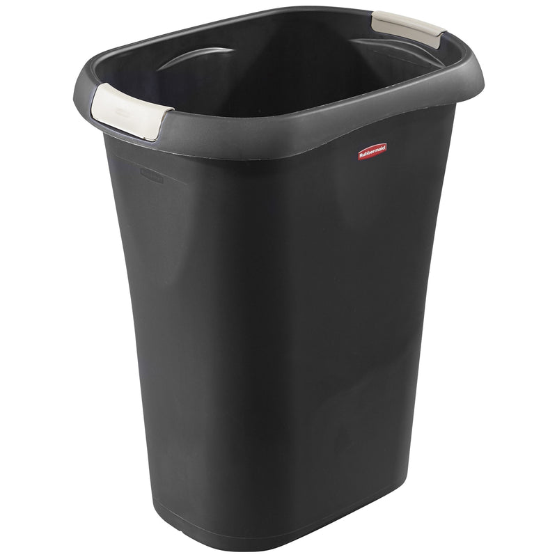 Rubbermaid 8 Gallon Plastic Home/Office Wastebasket Trash Can with Liner Lock