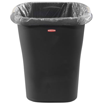 Rubbermaid 8 Gallon Plastic Home/Office Wastebasket Trash Can with Liner Lock