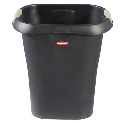 Rubbermaid 8 Gallon Plastic Home/Office Wastebasket Trash Can with Liner Lock