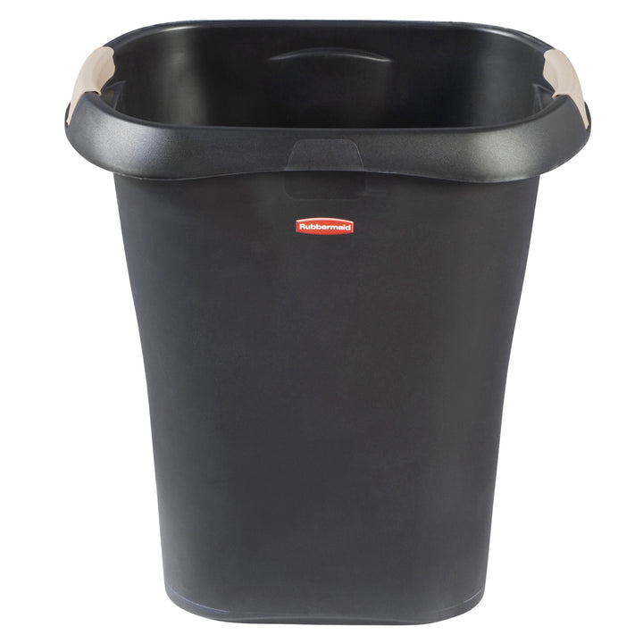 Rubbermaid 8 Gallon Plastic Wastebasket Trash Can with Liner Lock (Open Box)