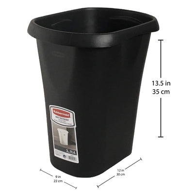 Rubbermaid 3 Gallon Plastic Wastebasket Trash Can or Recycling Bin (Open Box)