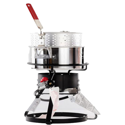 King Kooker 12-Inch Bolt-Together Outdoor Cooker Set, Aluminum Frying Pan (Used)