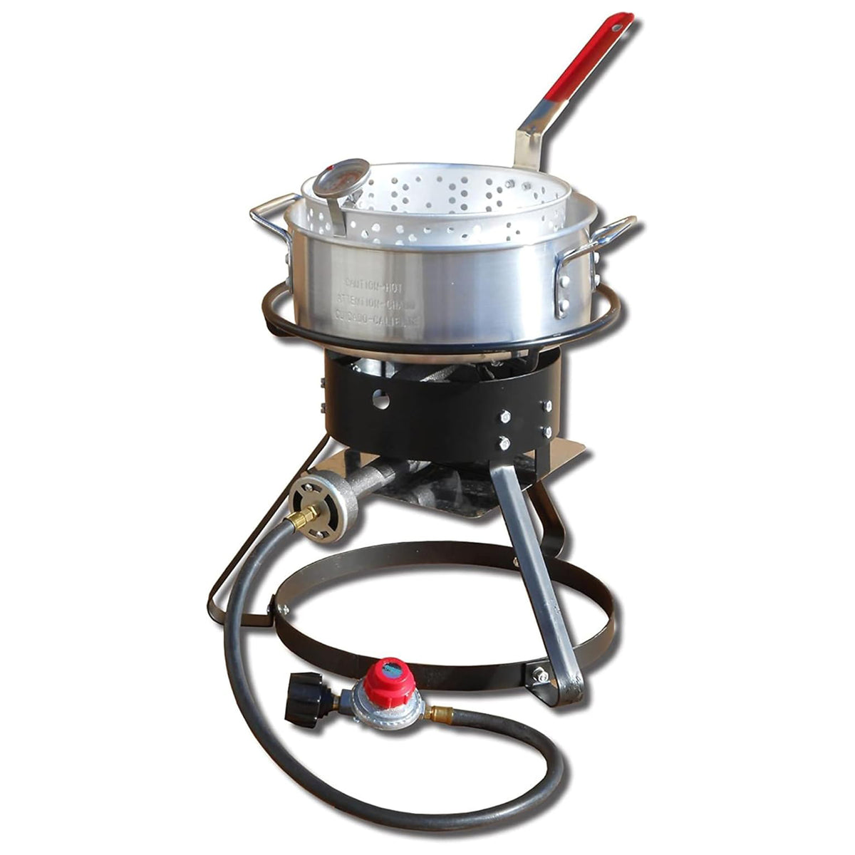 King Kooker 12-Inch Bolt-Together Outdoor Cooker Set, Aluminum Frying Pan (Used)