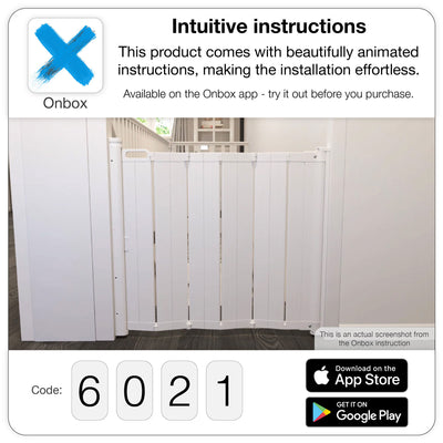 Scandinavian Pet Design Retractable 22" to 36" Safety Gate, White (For Parts) - VMInnovations
