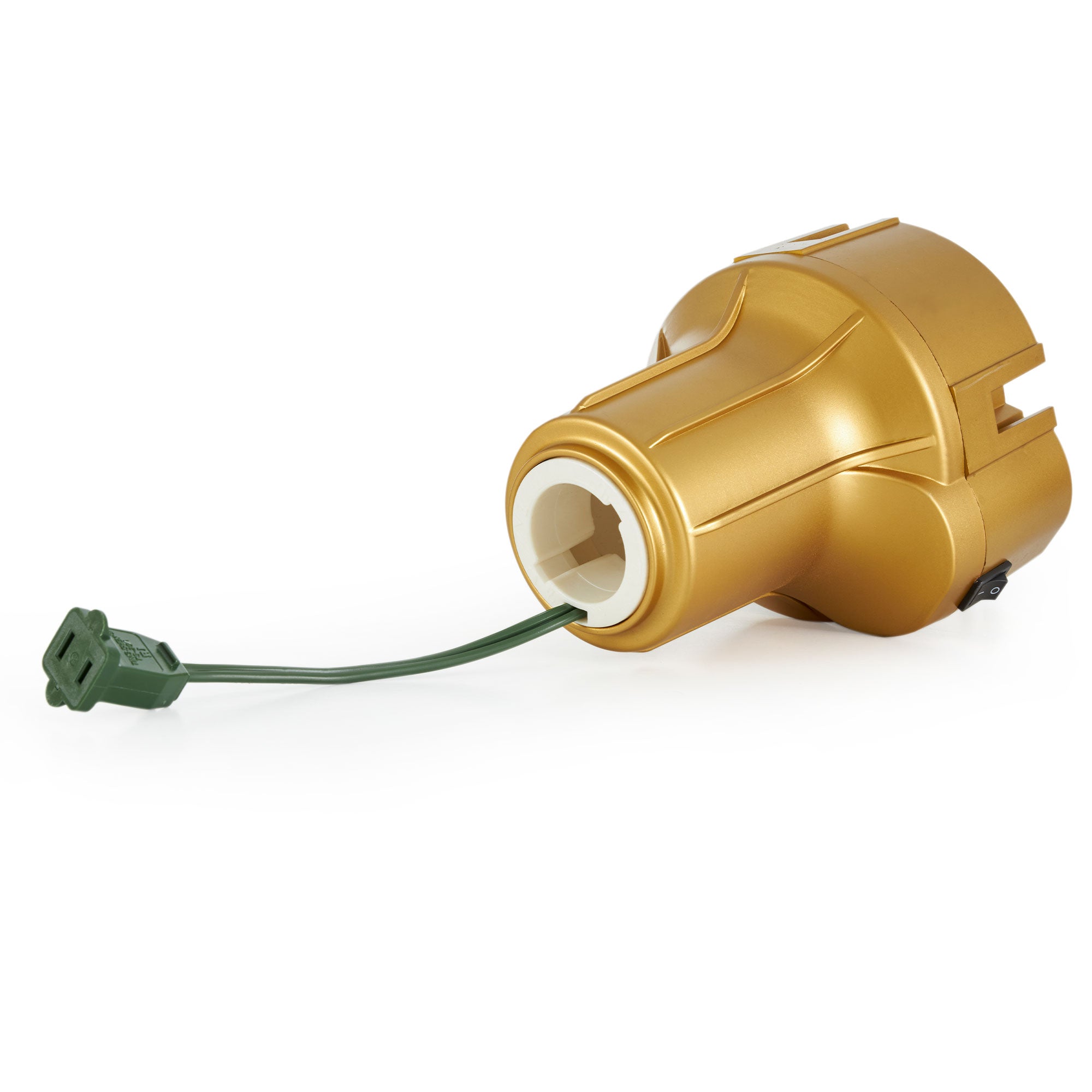 Home Heritage Electric Metal Rotating Tree Stand for 7 Ft Trees, Gold(For Parts)