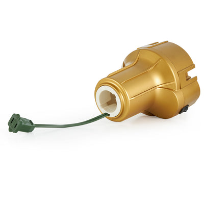 Home Heritage Electric Metal Rotating Tree Stand for 7 Ft Trees, Gold(For Parts)