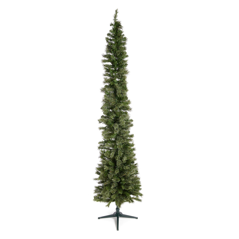 Home Heritage 9 Foot Pre-Lit Artificial Stanley Pencil Tree w/ Stand (Open Box)