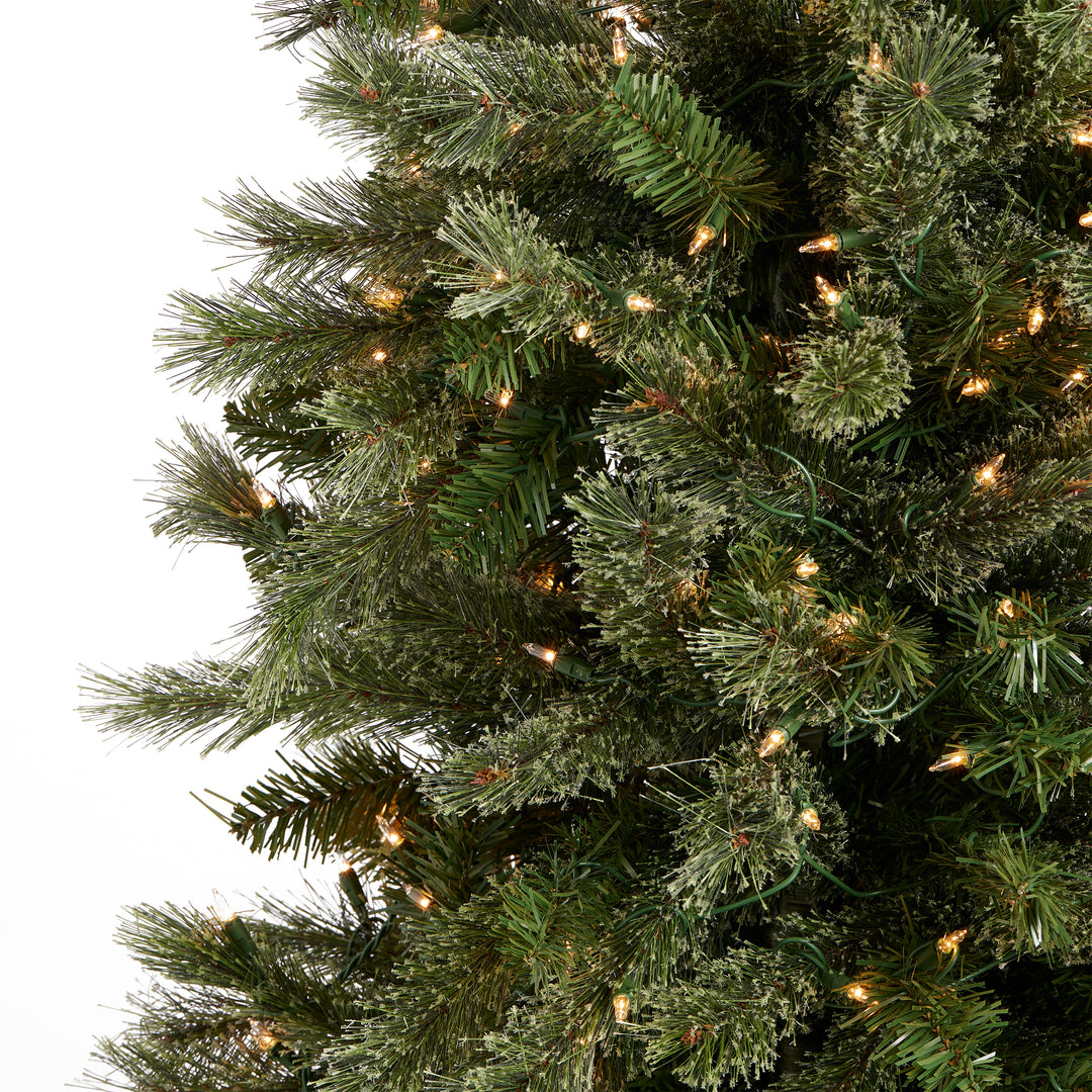 Home Heritage 9 Foot Pre-Lit Stanley Pencil Christmas Tree w/ Stand (For Parts)