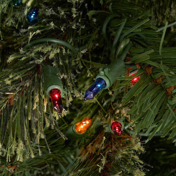 Home Heritage Stanley 9' Pine Artificial Christmas Tree, PreLit 500 Color Lights - VMInnovations