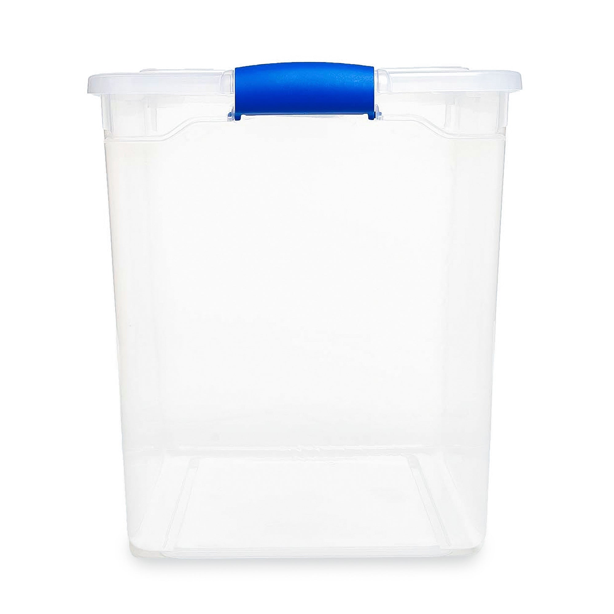 Homz 112 Quart Heavy Duty Clear Plastic Stackable Storage Containers, 10 Pack