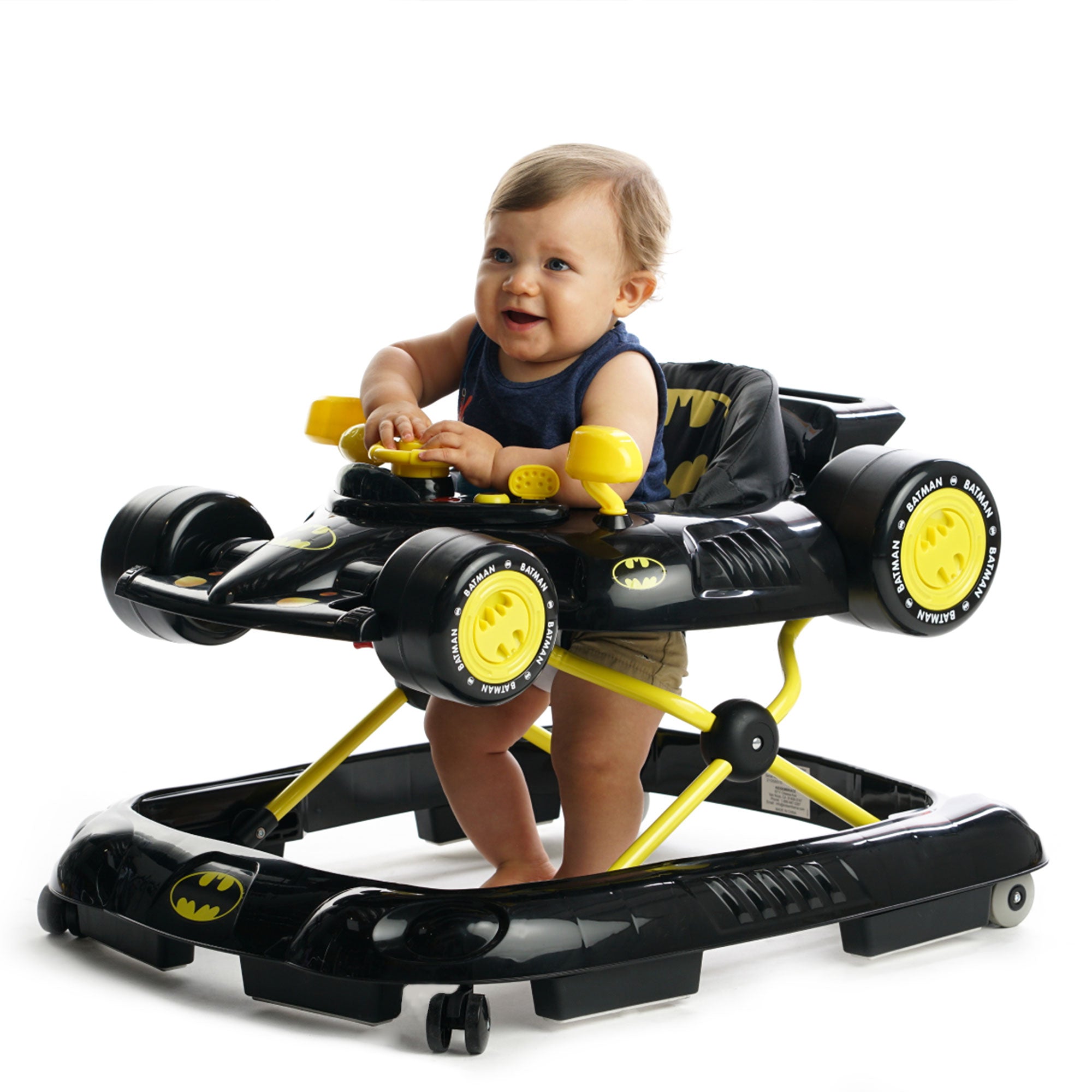 Kids Embrace DC Comics Batman Superhero Baby Batmobile Walker, Black (Open Box) - VMInnovations