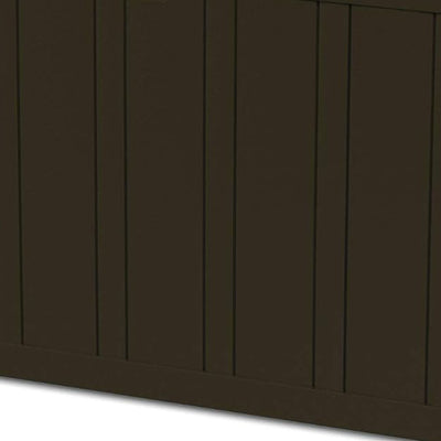 Ram Quality Products Outdoor Backyard Patio Storage Deck Box, 71 Gallon, Brown - VMInnovations