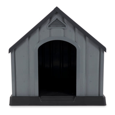 Ram Quality Products Pet House Waterproof Dog Kennel Shelter, Gray (For Parts)