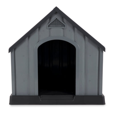 Ram Quality Products Large Waterproof Dog Shelter, Gray (Open Box) - VMInnovations