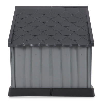 Ram Quality Products Large Waterproof Dog Shelter, Gray (Open Box)