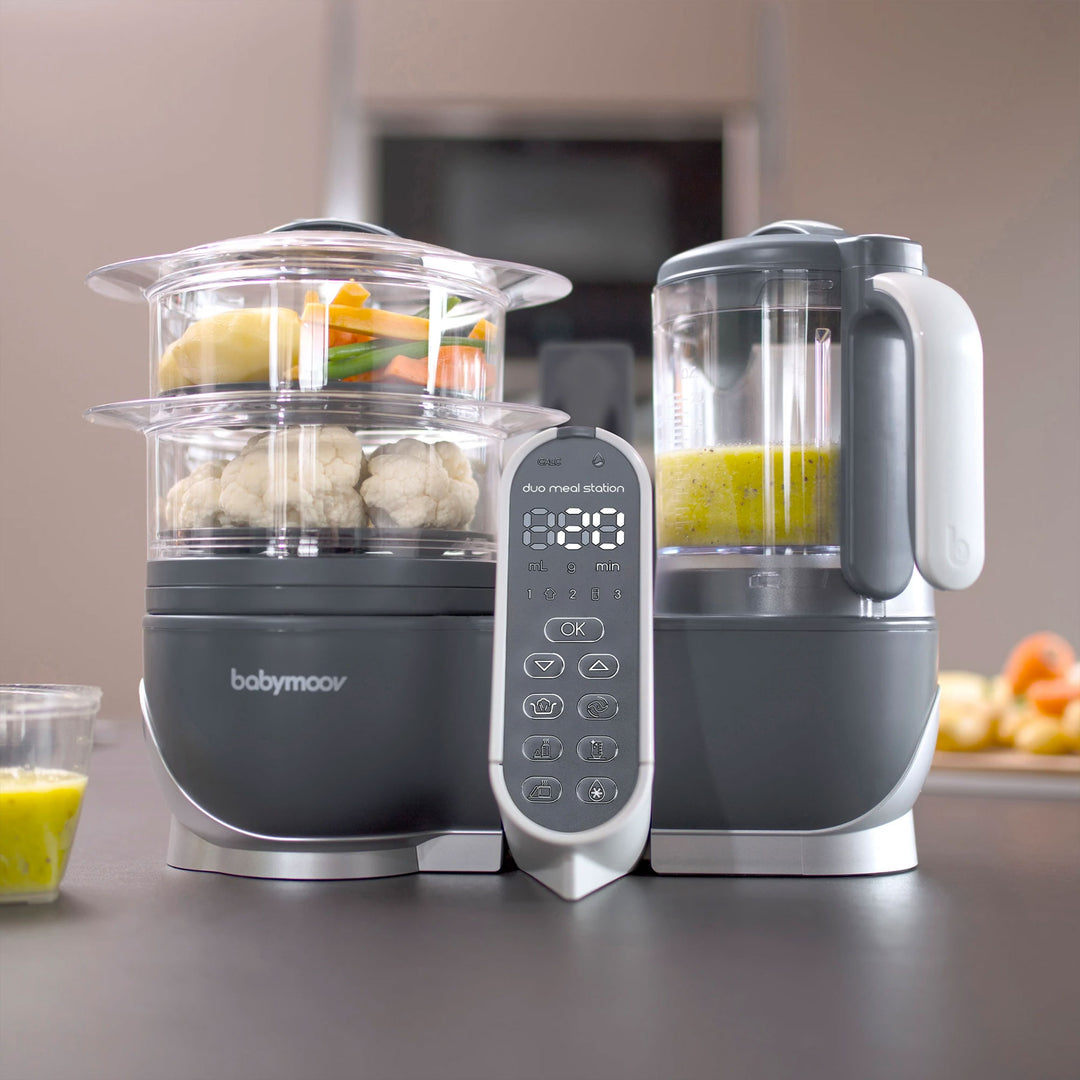 Babymoov Duo Meal Station Food Maker Processor, Steam Cooker, Blender (Open Box)