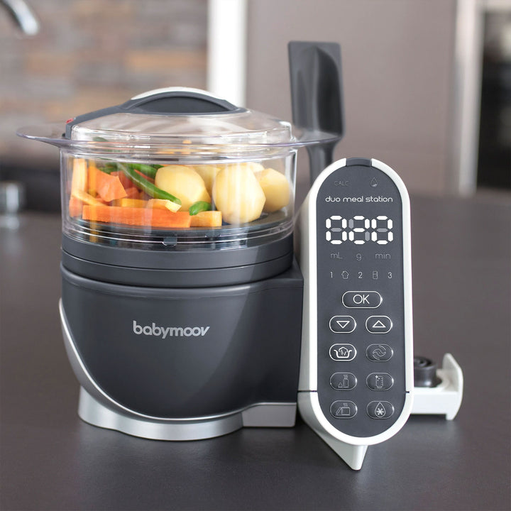 Babymoov Duo Meal Station Food Maker Processor, Steam Cooker, Blender (Open Box)