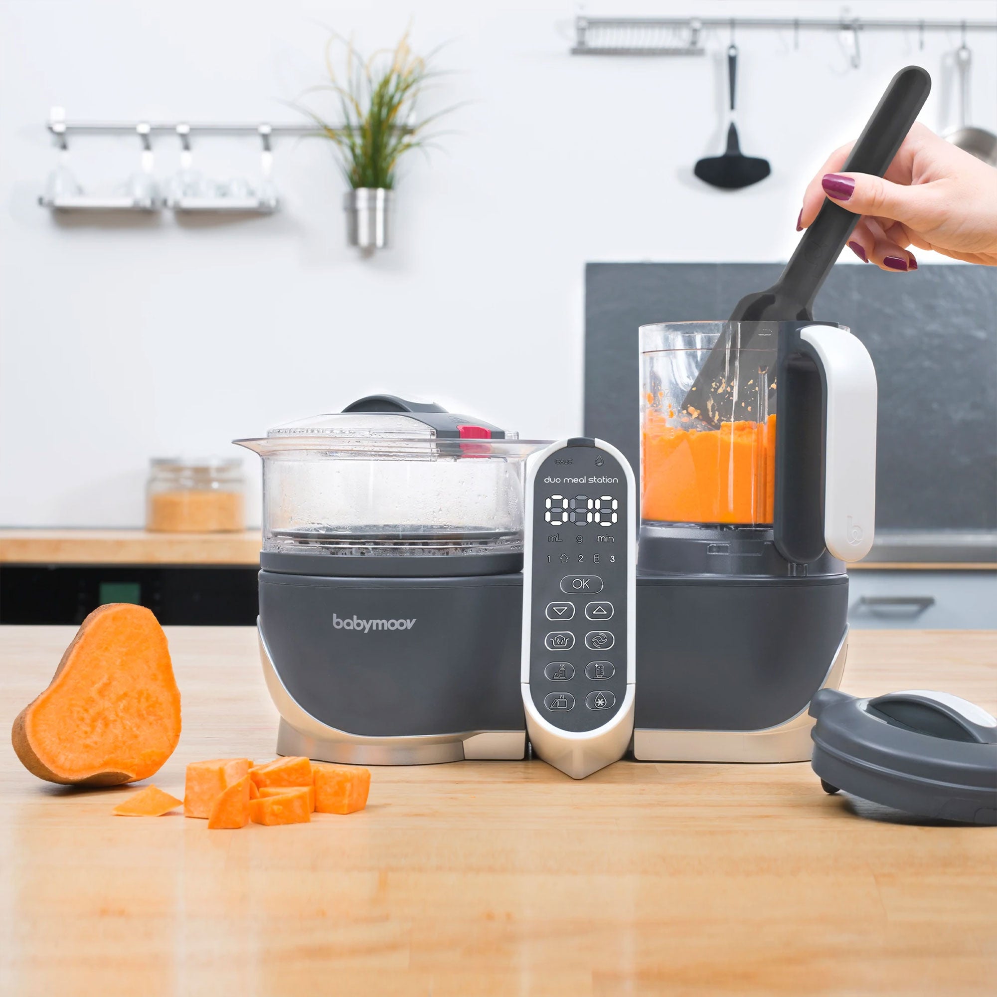 Babymoov Meal Food Maker Processor with Steam Cooker & Multi-Speed Blender(Used) - VMInnovations