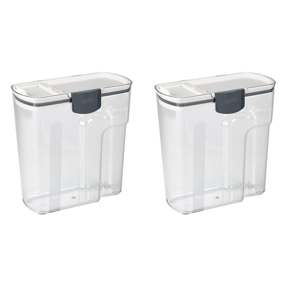 PrepWorks Progressive 4.5-Quart Plastic Cereal Keeper Container, Clear (2 Pack)