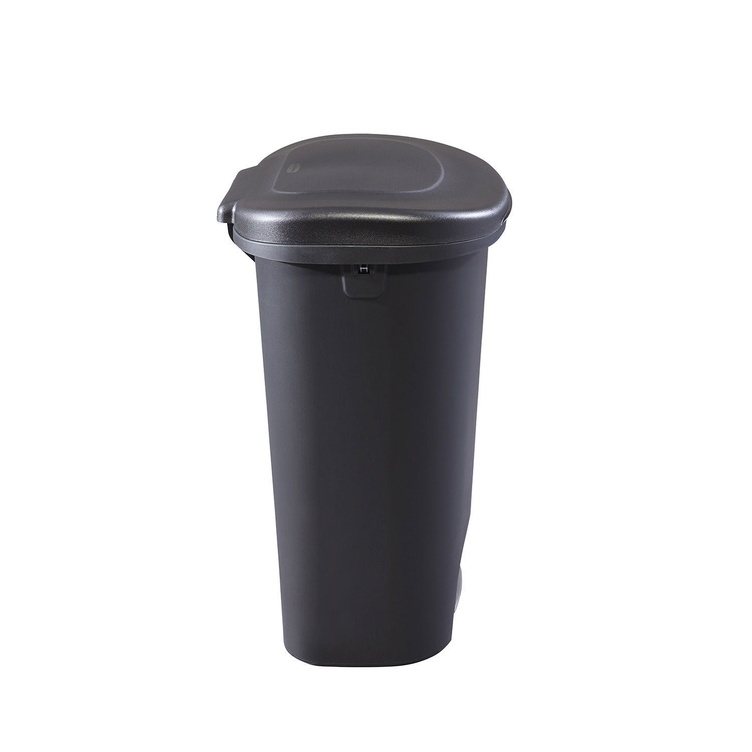 Rubbermaid Classic 13 Gallon Plastic Hands Free Step On Lid Trash Can, Black