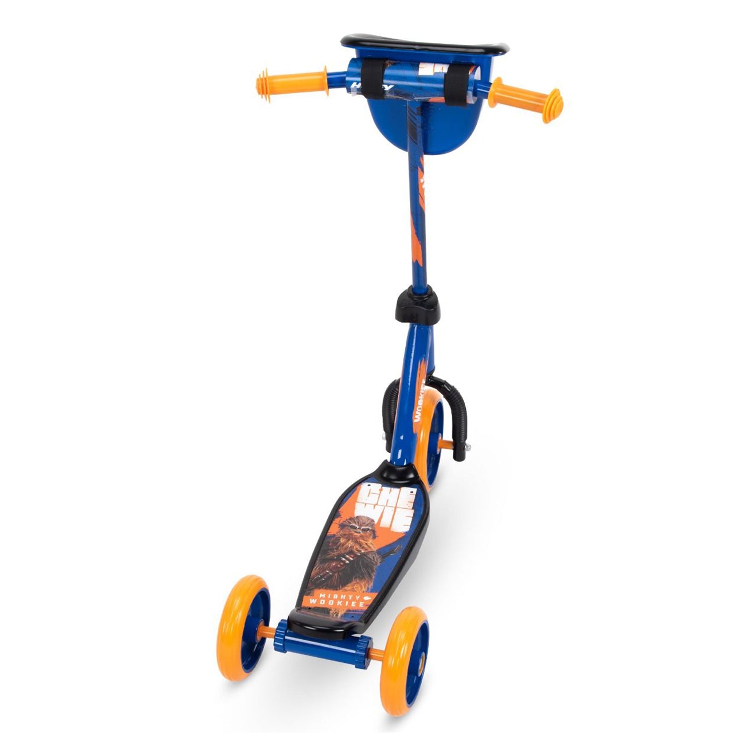Huffy Star Wars Chewbacca Preschool Toddler Scooter with Storage, Blue(Open Box)