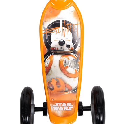 Huffy Star Wars BB8 Preschool Toddler Kick Scooter with Storage, Orange (Used)